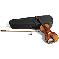 Los mejores  - GEWApure Violin Set HW Madera dura 4-4 Montado con Barbada- Cordal con microafinador- Arco- Resina- Estuche con…
